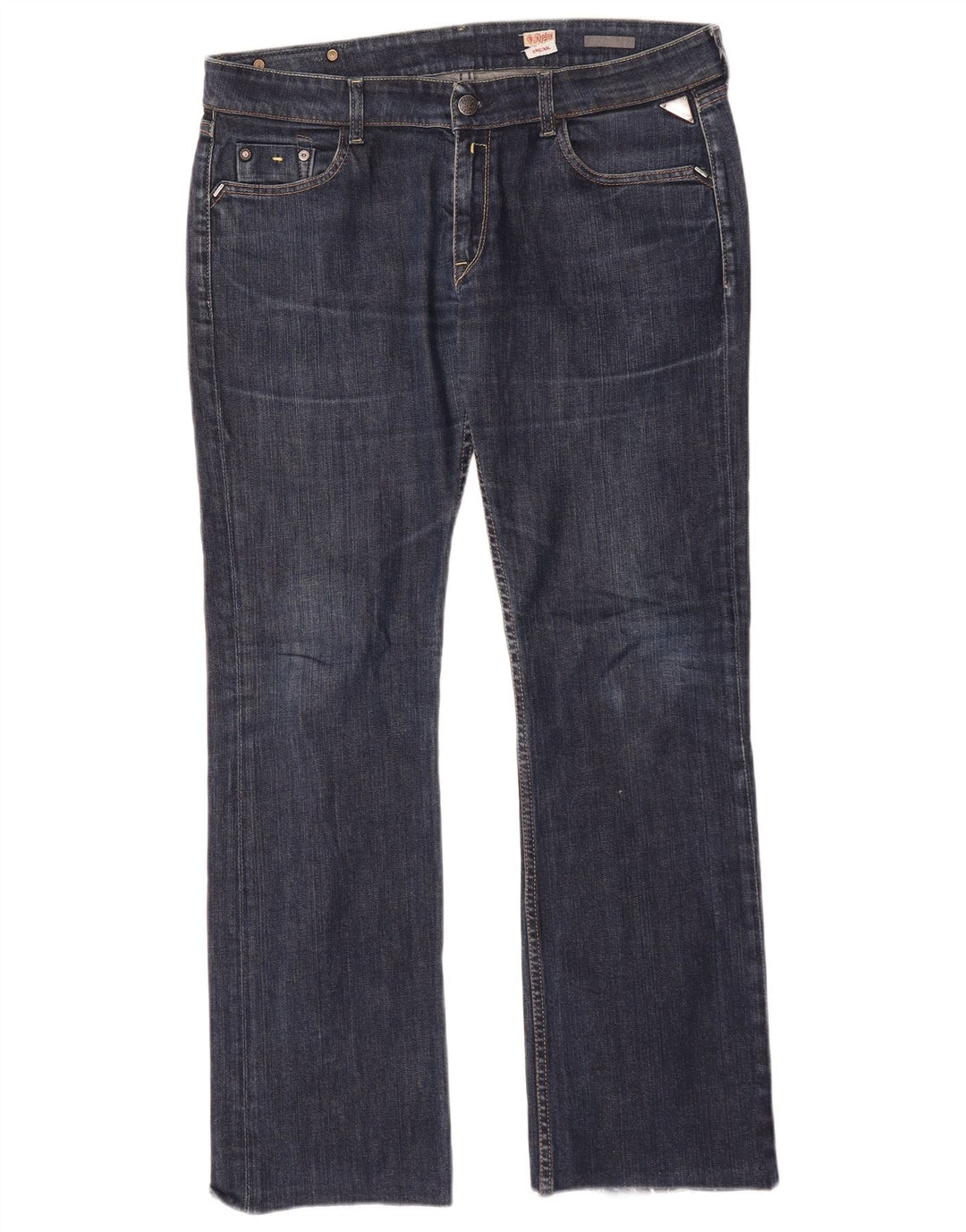 Replay Damen Straight Jeans W35 L30 Blau