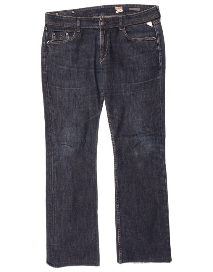 Replay Damen Straight Jeans W35 L30 Blau