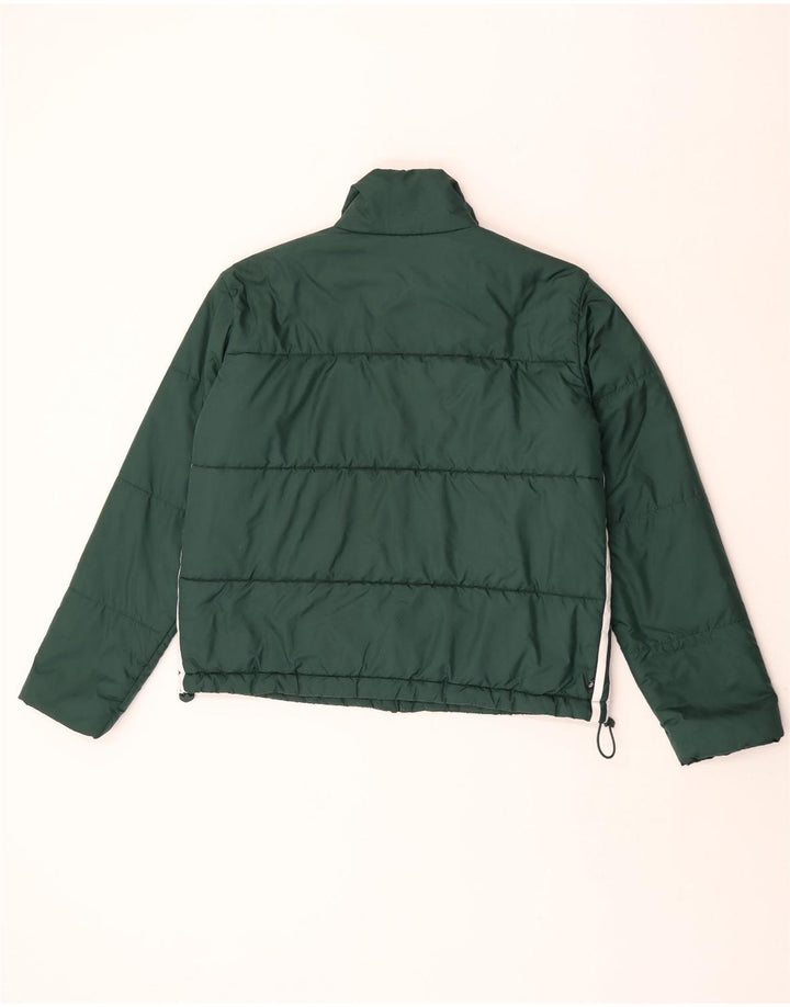 Adidas Damen Übergroße gepolsterte Jacke UK 10 Small Grün Polyester