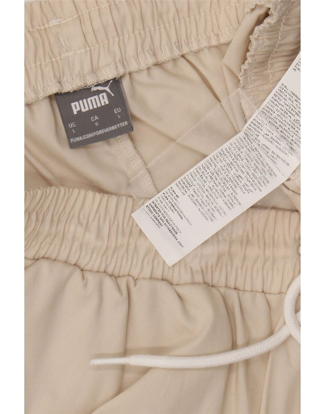 PUMA Herren Sport Shorts Large Beige Baumwolle