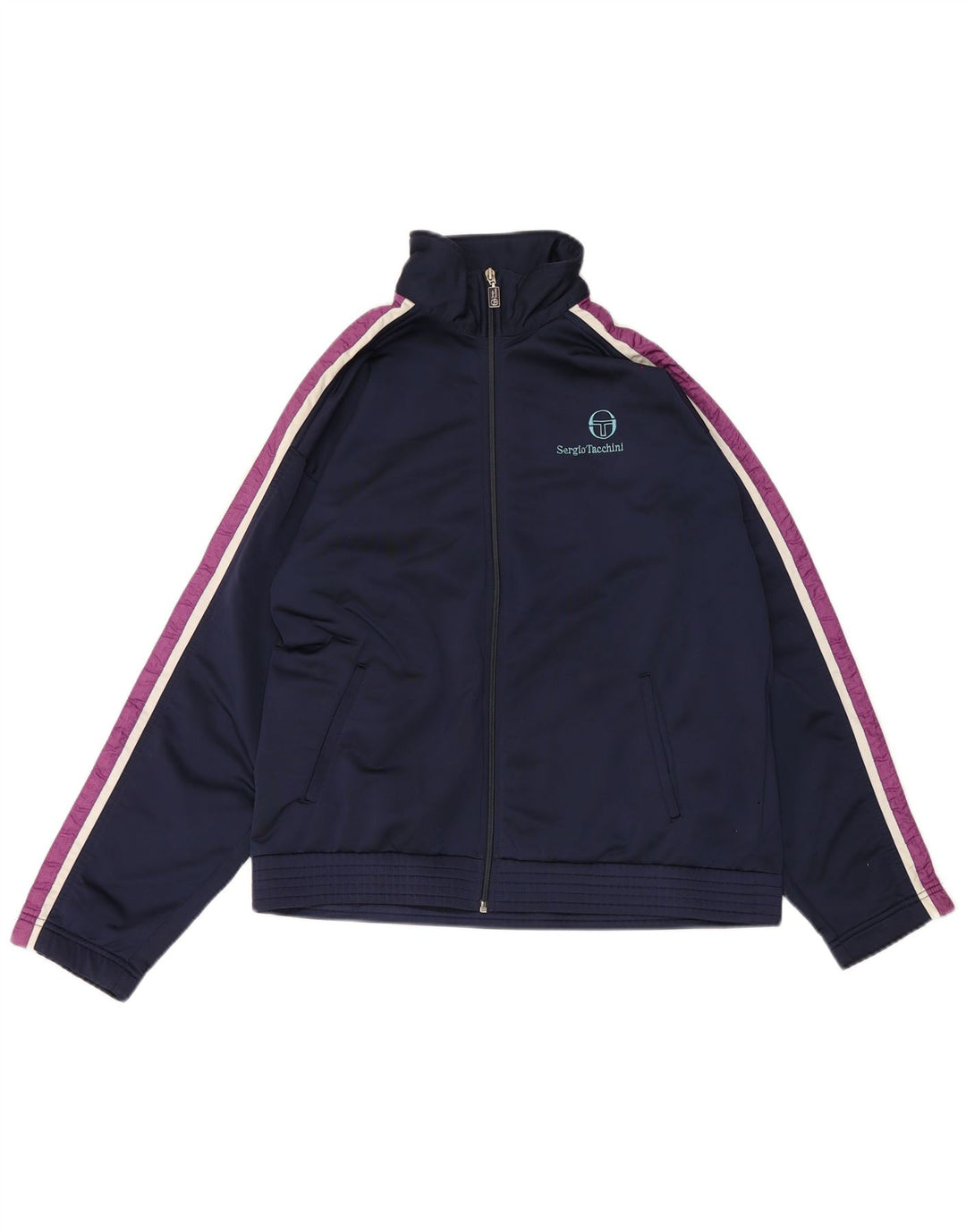 Sergio Tacchini Herren-Trainingsanzug-Oberjacke IT 48 Medium Navy Blue