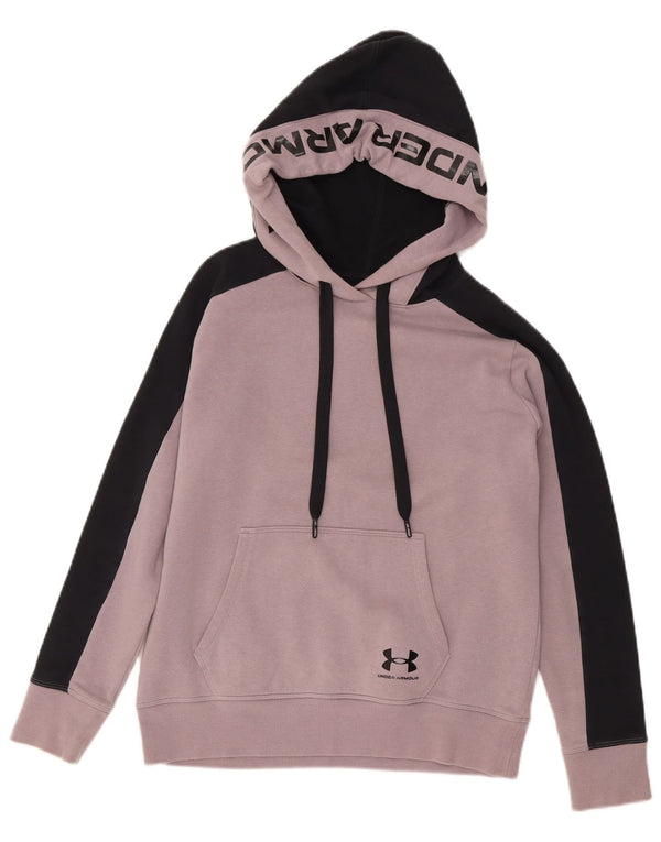 Under Armour Womens Graphic Hoodie Pullover UK 6 XS Rosa Farbblock