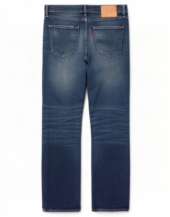 Levi's Herren 527 Bootcut Jeans W34 L32 Blaue Baumwolle