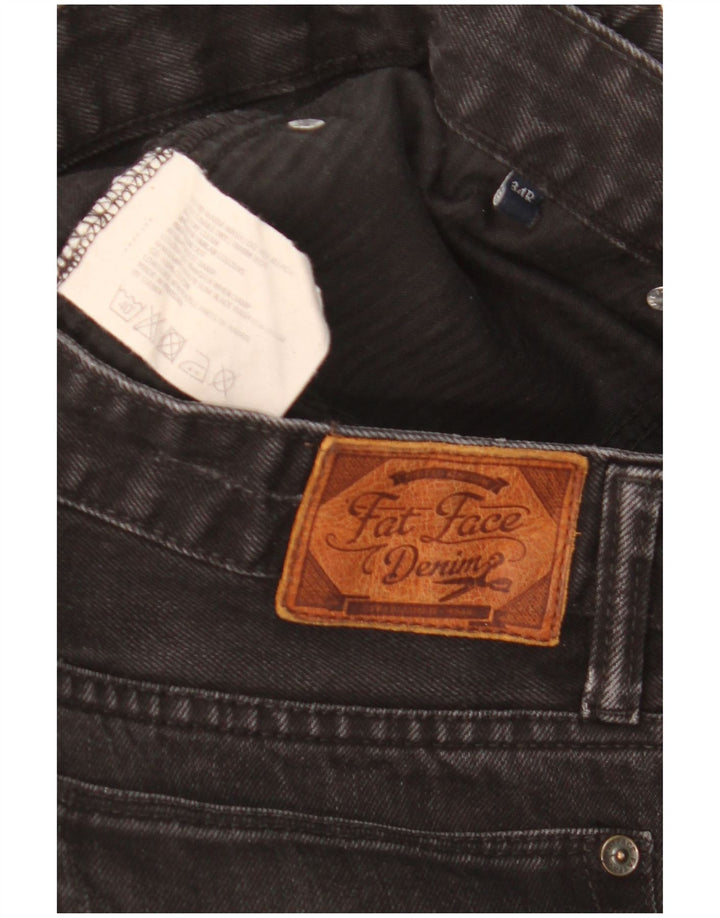 Fat Face Slim-Jeans für Damen, W34, L31, schwarze Baumwolle