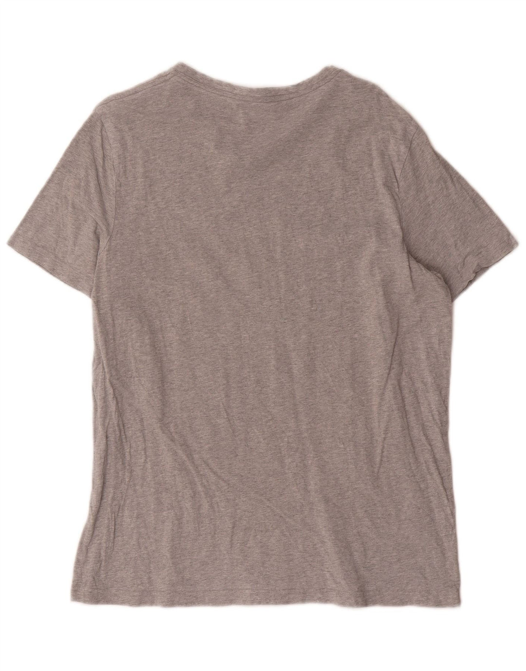 Tommy Hilfiger Herren-T-Shirt-Oberteil aus mittelgrau gefleckter Baumwolle