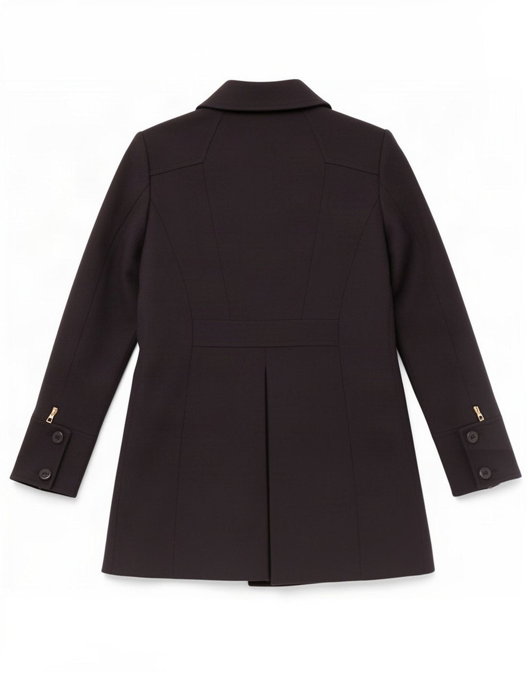 Reiss Zweireihiger Damenmantel UK 12 Medium Navy Blue Polyester