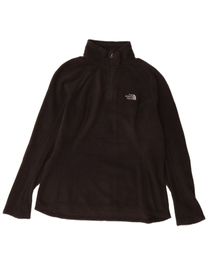 THE NORTH FACE Damen-Fleecepullover mit Reißverschluss am Hals, UK 14, mittelschwarz, Polyester