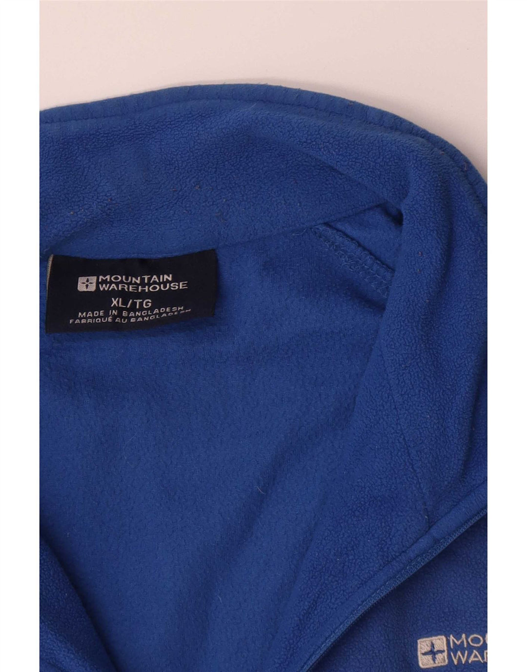 Mountain Warehouse Herren-Fleecepullover mit Reißverschluss am Hals, XL, blau, Polyester