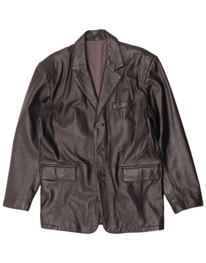 Angelo Litrico Herren 3-Knopf-Blazerjacke UK 38 Mittelschwarz