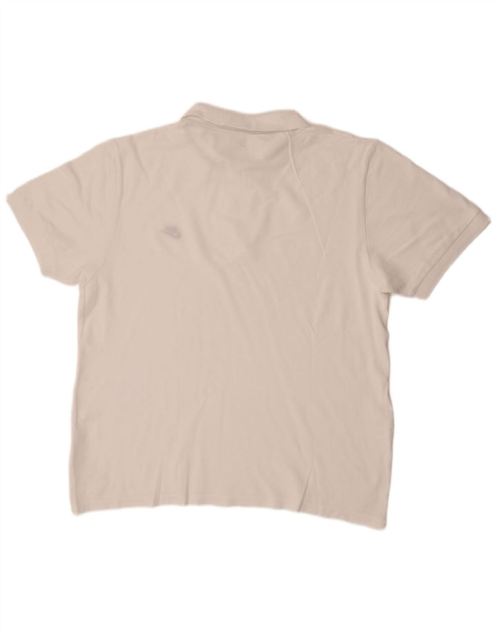 Nike Herren-Poloshirt XL aus weißer Baumwolle