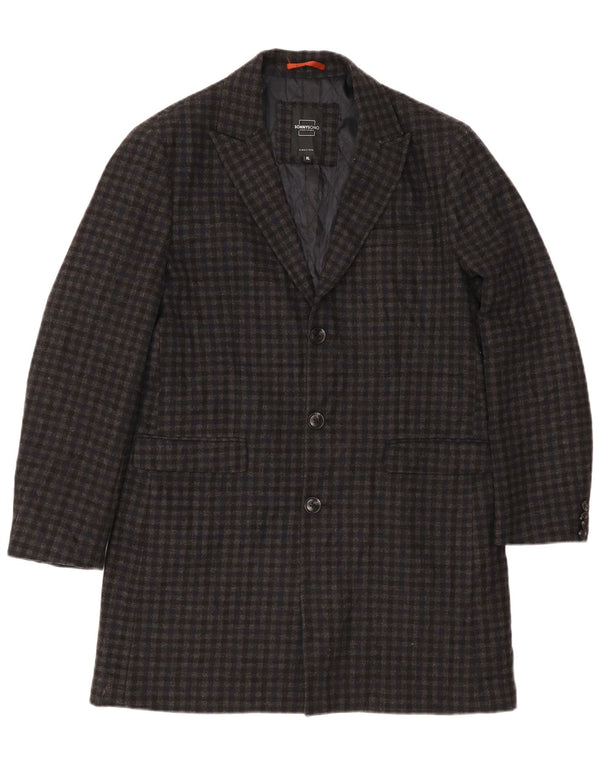 Sonny Bono Herrenmantel UK 42 XL Grau Gingham