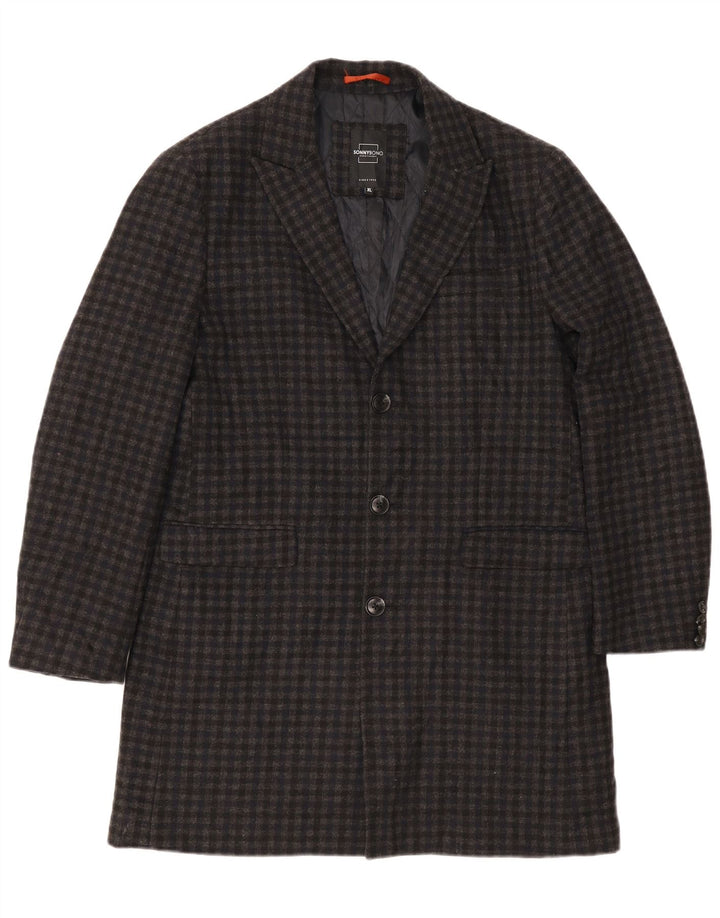 Sonny Bono Herrenmantel UK 42 XL Grau Gingham