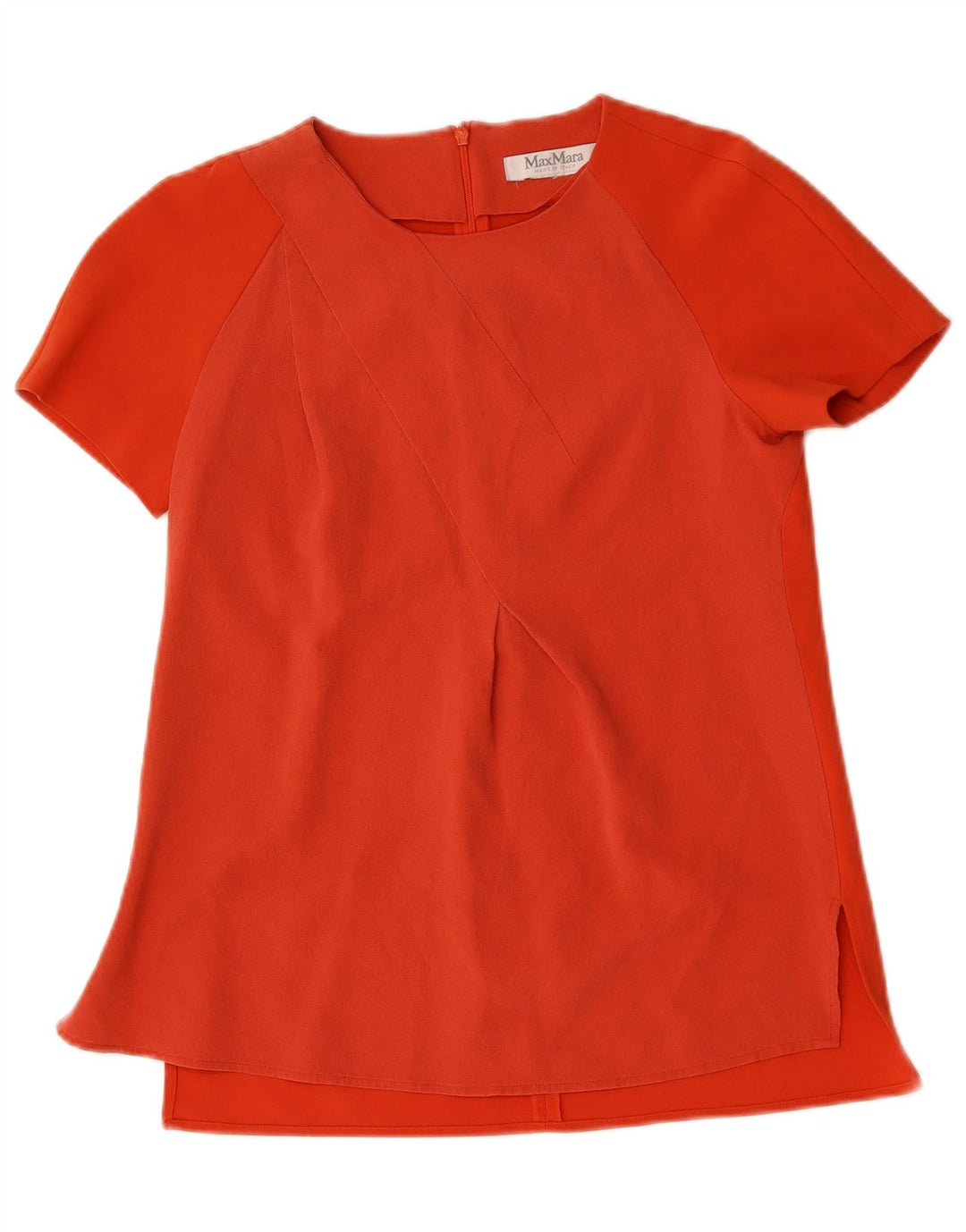 MAX MARA Damen Blusenoberteil UK 12 Mittelrot