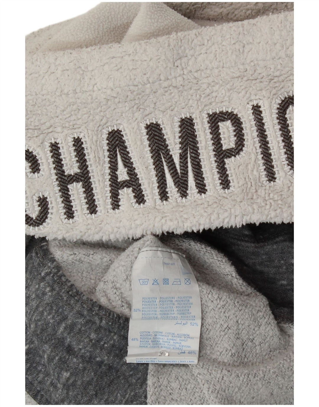 Champion Damen-Kapuzenpullover mit Reißverschluss, UK 12, mittelgrau geflecktes Polyester