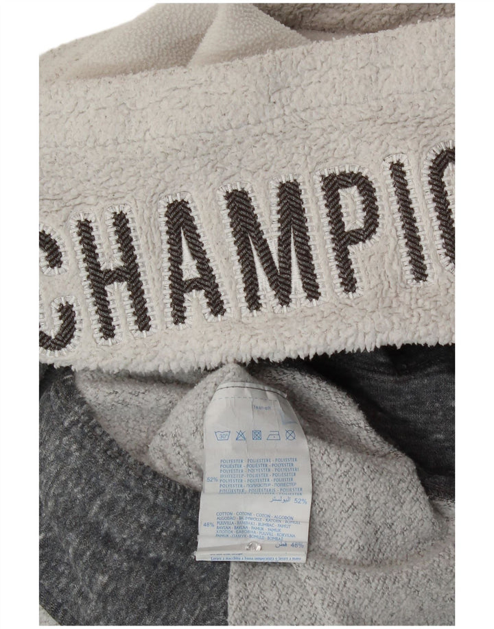 Champion Damen-Kapuzenpullover mit Reißverschluss, UK 12, mittelgrau geflecktes Polyester