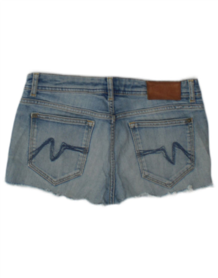 Zara Damen Denim Hotpants EU 40 Medium W30 Blaue Baumwolle