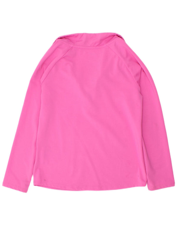 Nike Dri Fit Pullover-Trainingsoberteil für Mädchen mit Reißverschluss, 5–6 Jahre, mittelrosa