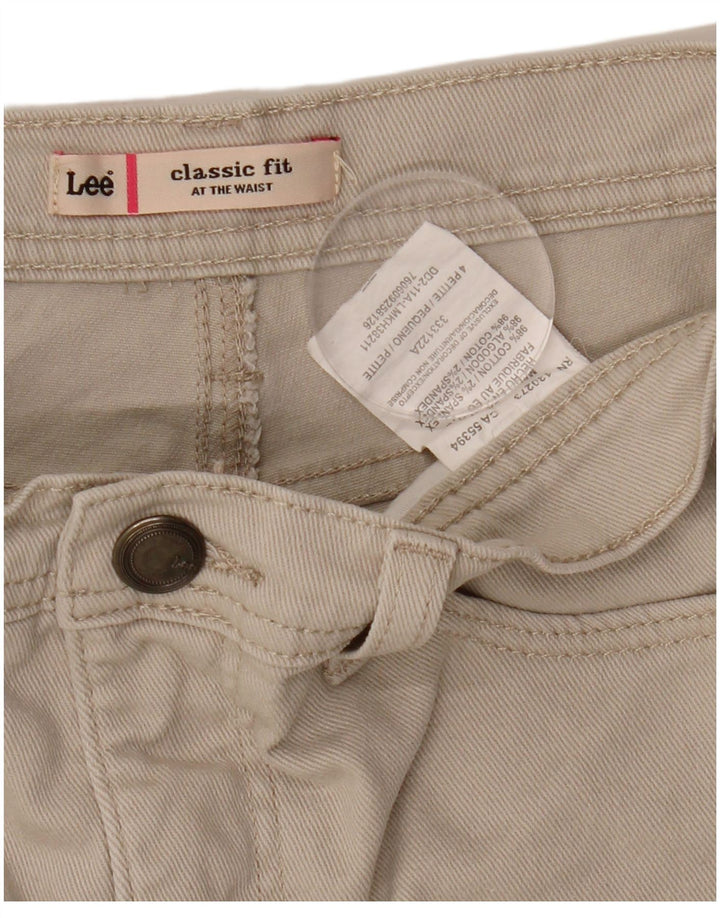 Lee Damen Petite Capri-Jeans US 4 Small W27 L18 Beige