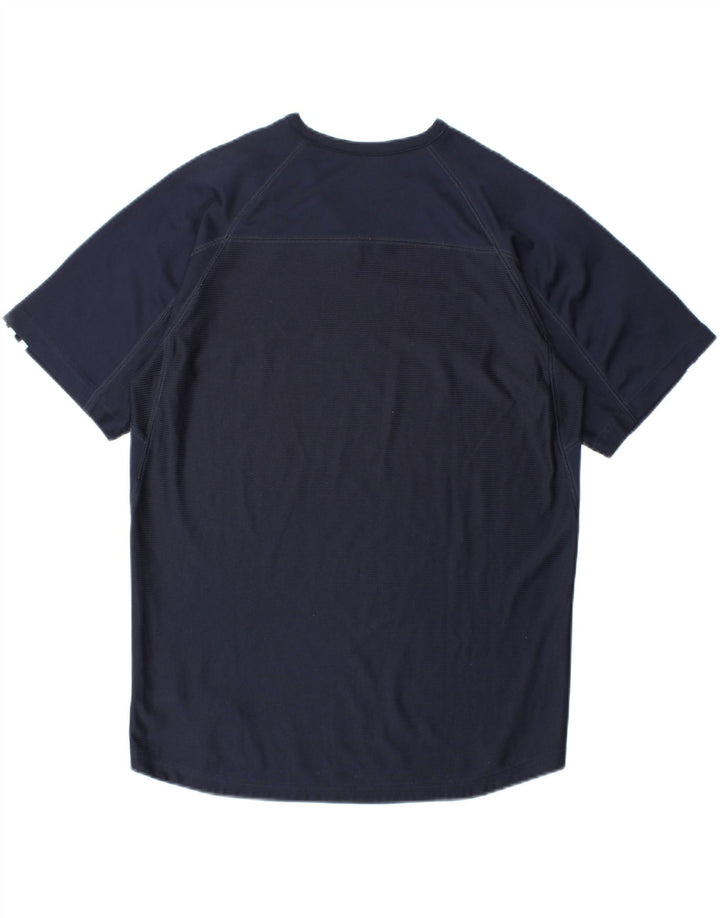 ADIDAS Mens T-Shirt Top Medium Navy Blue Vintage Adidas and Second-Hand Adidas from Messina Hembry 