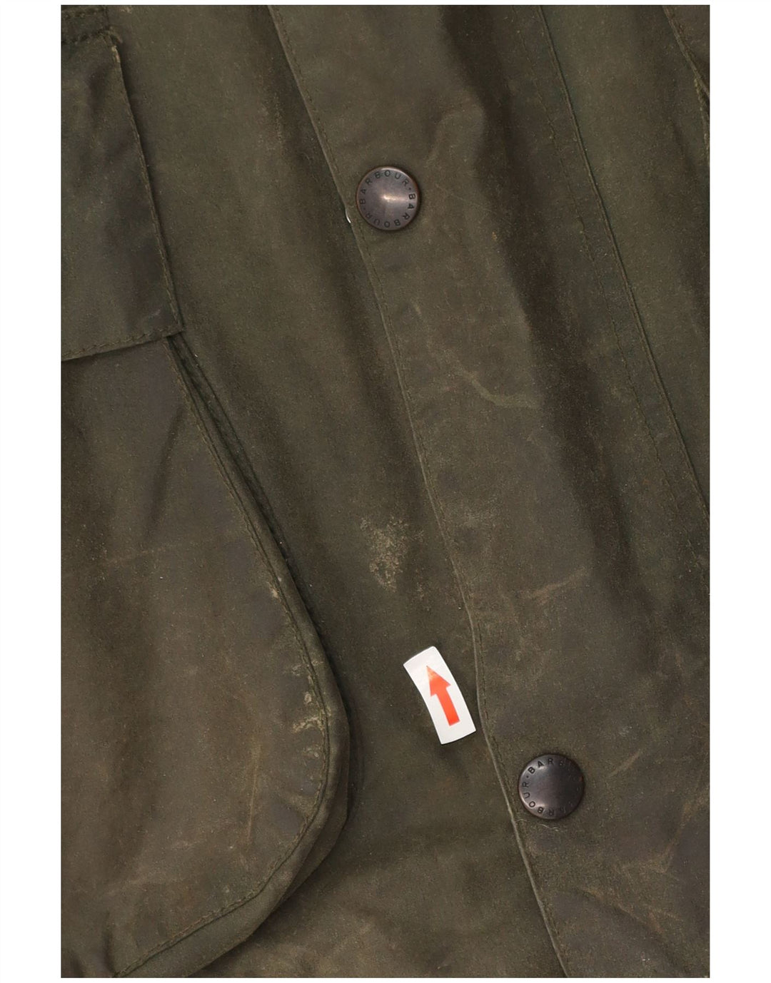 Barbour Herrenjacke aus gewachster Baumwolle, UK 46 XL Khaki