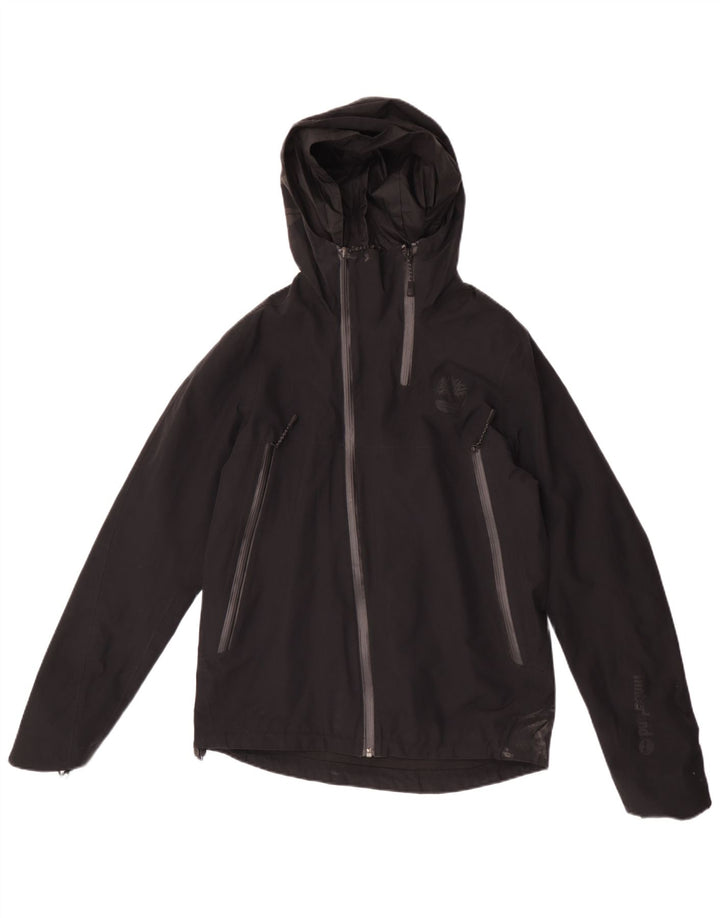 Timberland Herren-Regenjacke mit Kapuze, UK 36, Größe S, Schwarz, Polyester