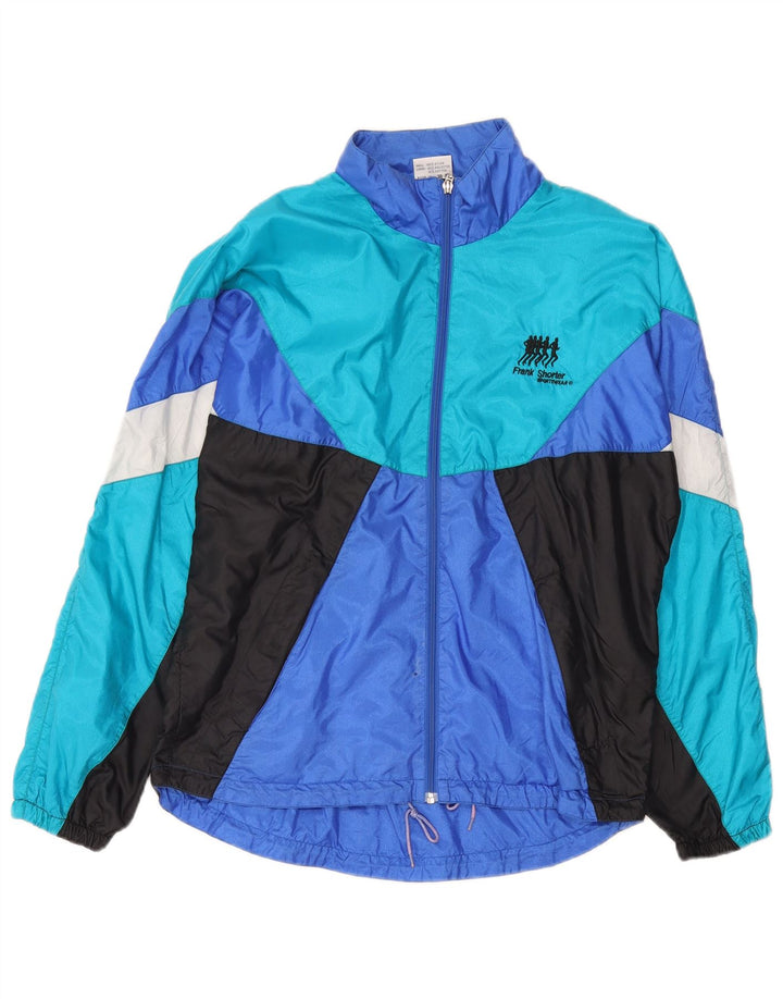 Frank Shorter Herren-Trainingsanzug aus mittelblauem Colourblock-Nylon