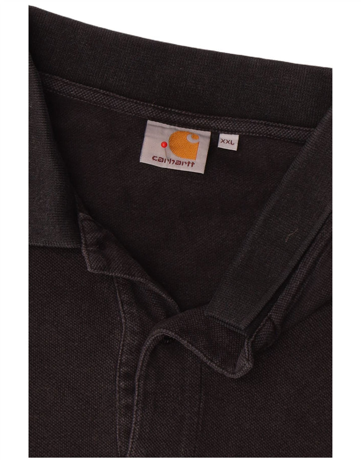 Carhartt Herren Poloshirt 2XL Schwarz Baumwolle
