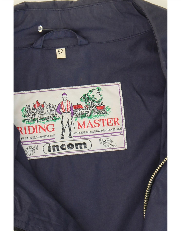 INCOM Mens Bomber Jacket IT 52 XL Navy Blue Vintage Incom and Second-Hand Incom from Messina Hembry 