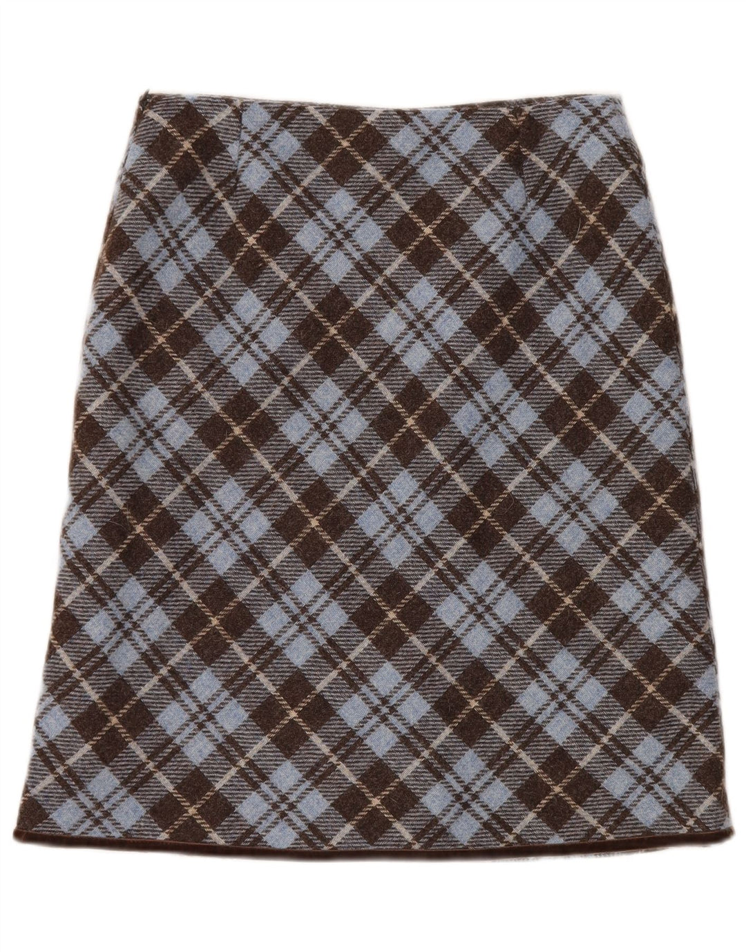 Boden Gerader Rock für Damen UK 12 Medium W28 Braun kariert
