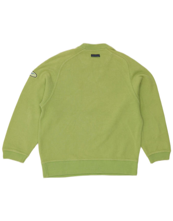 Reebok Jungen Grafik-Sweatshirt-Pullover 12–13 Jahre, grüne Baumwolle