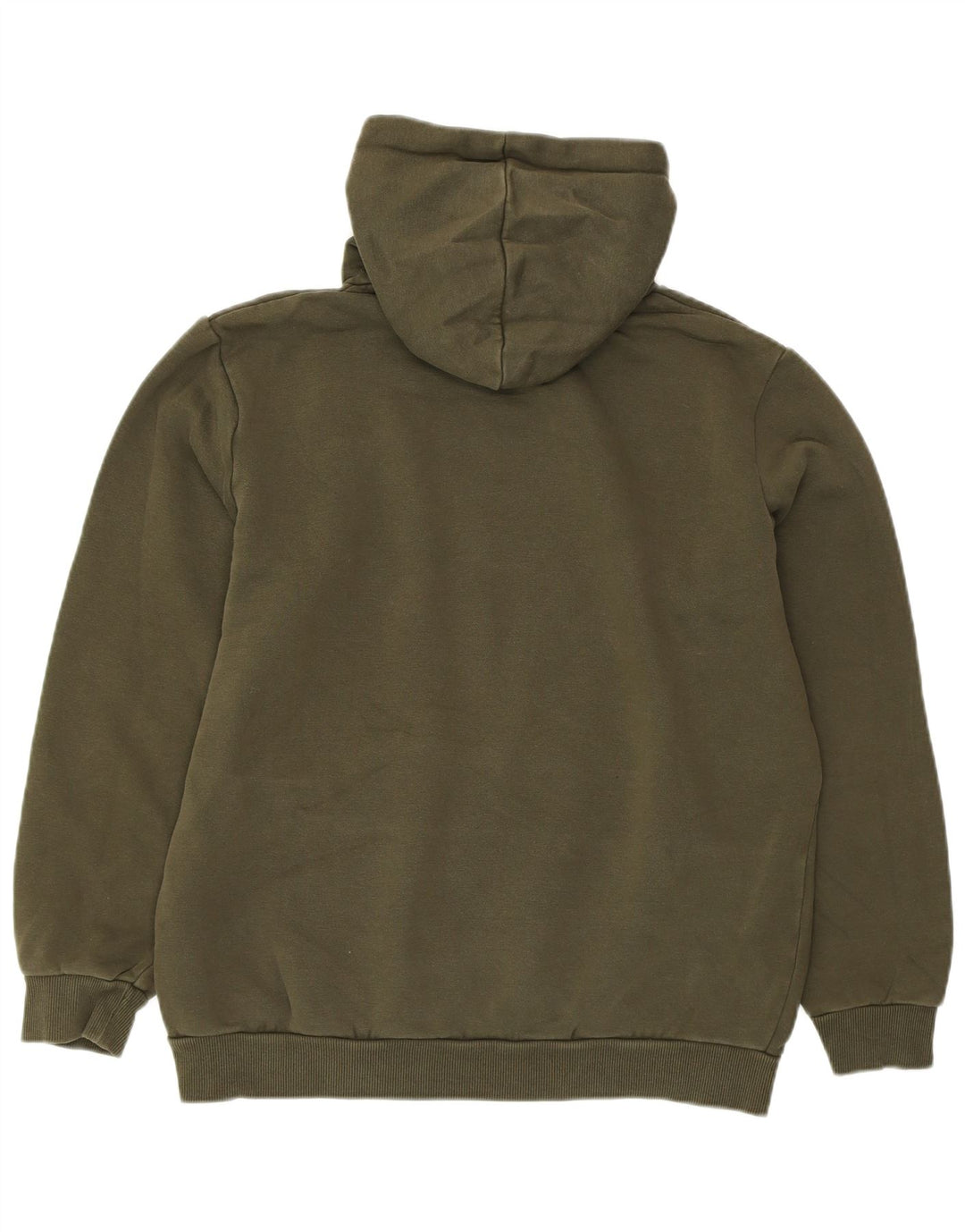 PUMA Damen-Pullover mit übergroßem grafischem Kapuzenpullover, Gr. 14, mittleres Khaki, Elastan