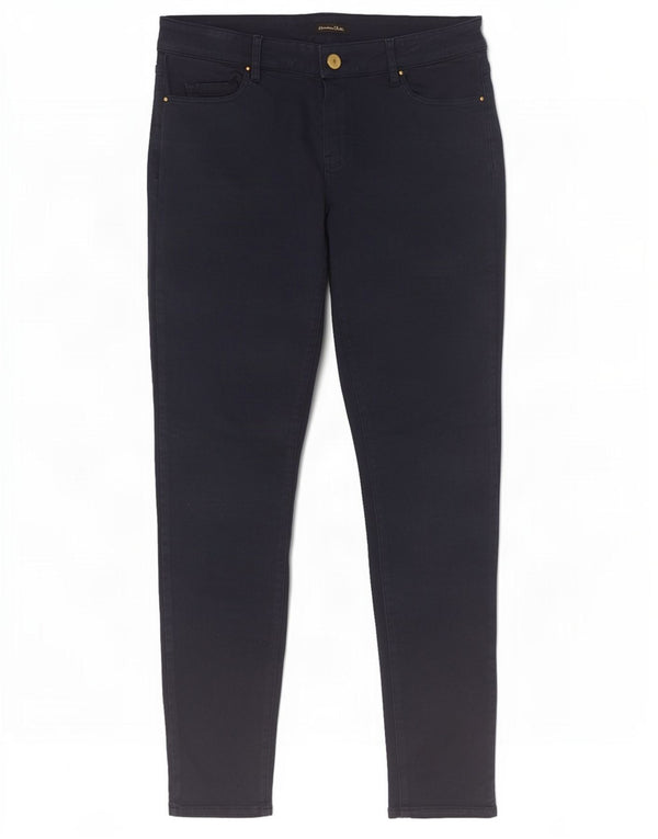 Massimo Dutti Damen Skinny Freizeithose EU 40 Medium W30 L29 Marineblau