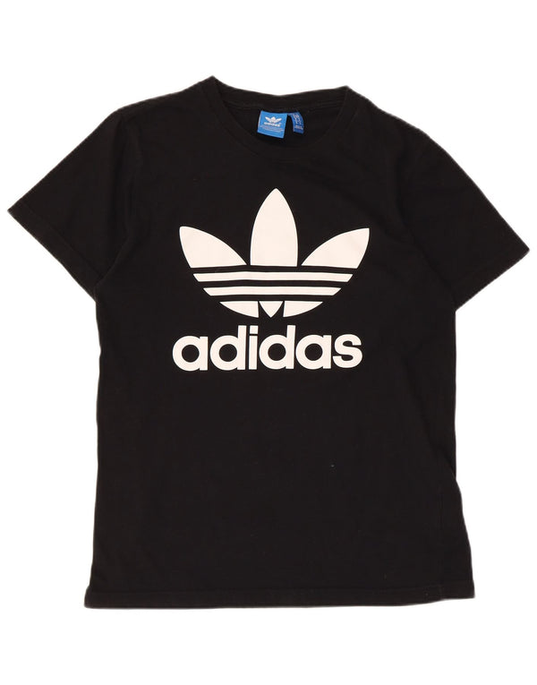 Adidas Mens Graphic T-Shirt Top Small Black Cotton