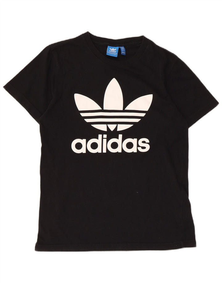 Adidas Herren Grafik T-Shirt Top Small Schwarz Baumwolle