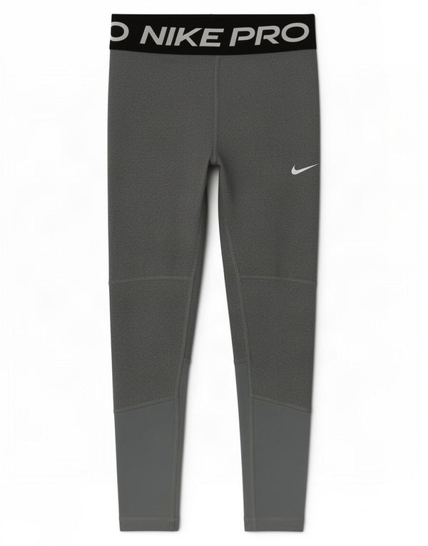 Nike Dri Fit Grafik-Leggings für Mädchen, 8–9 Jahre, Größe S, Grau, Farbblock