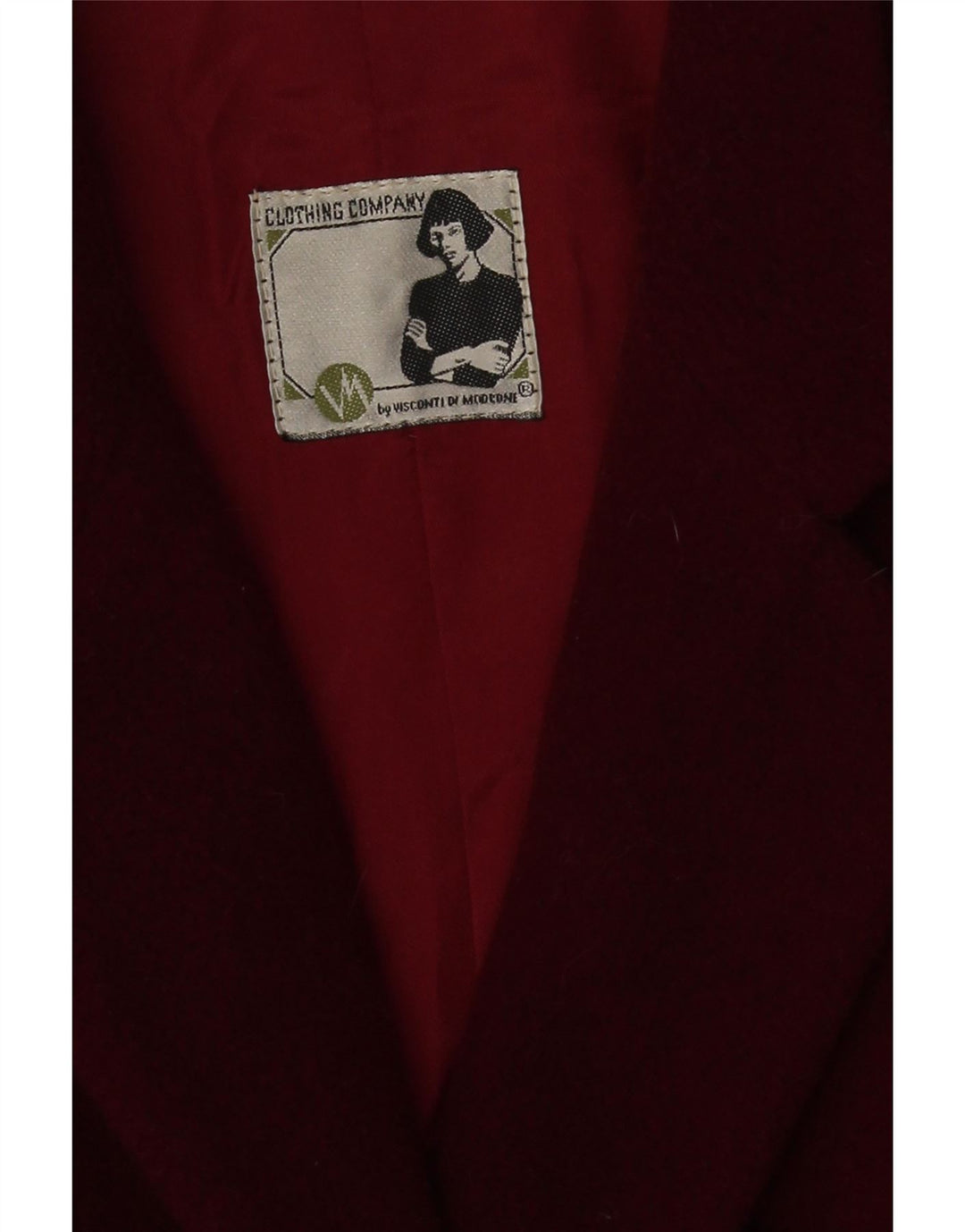 Duca Visconti Di Modrone Damen Blazer Jacke UK 14 Medium Burgund