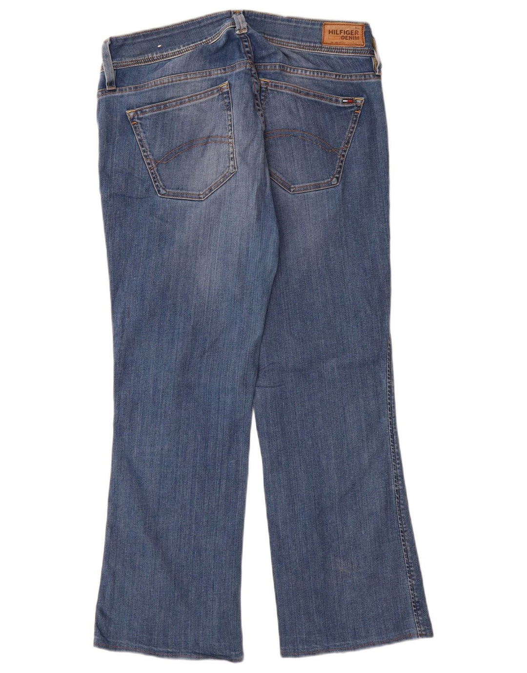 Tommy Hilfiger Damen Straight Jeans W33 L26 Blaue Baumwolle