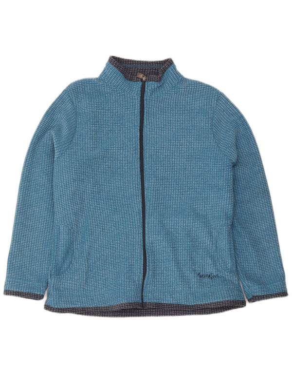 Weird Fish Damen Fleecejacke UK 18 XL Blaues Colourblock-Polyester