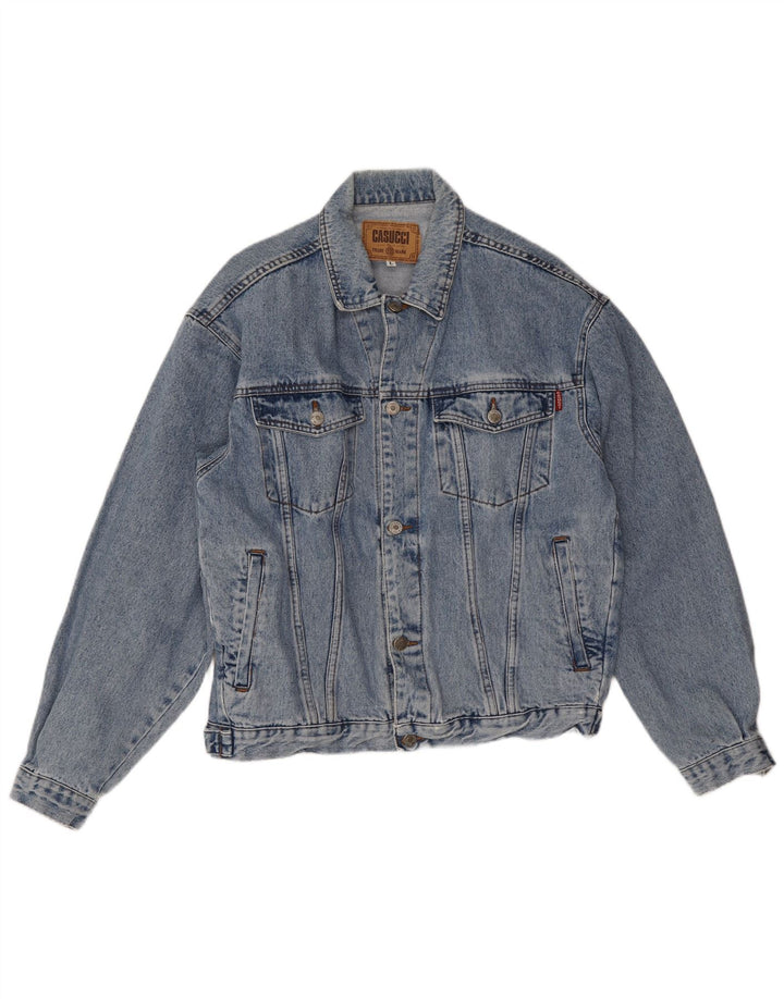 Casucci Herren Jeansjacke UK 40 Large Blau