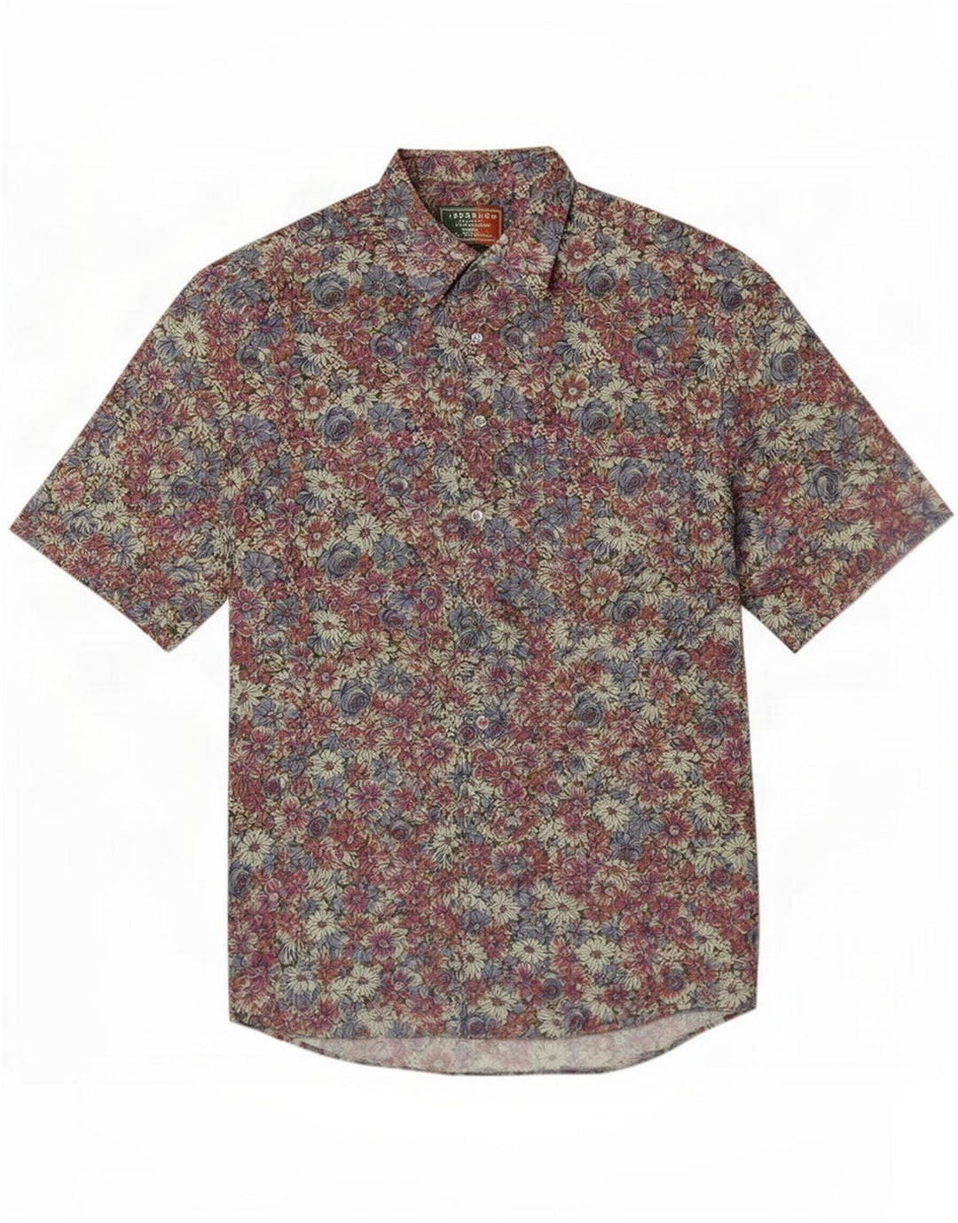 Rodrigo Herren-Kurzarmhemd, mittelgroß, mehrfarbig, Blumenmuster
