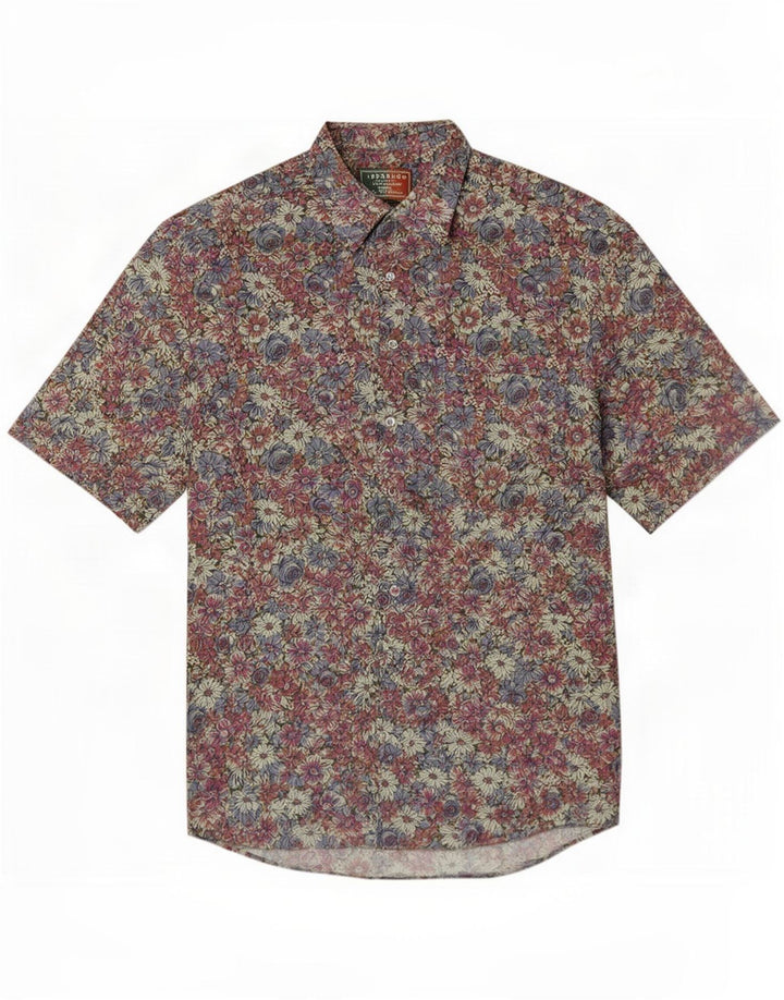 Rodrigo Herren-Kurzarmhemd, mittelgroß, mehrfarbig, Blumenmuster