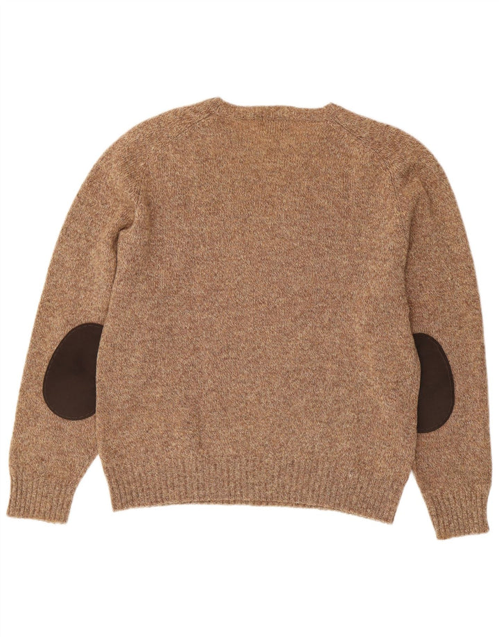 Kappa Damen-Pullover mit Rundhalsausschnitt, UK 16, große braune Wolle