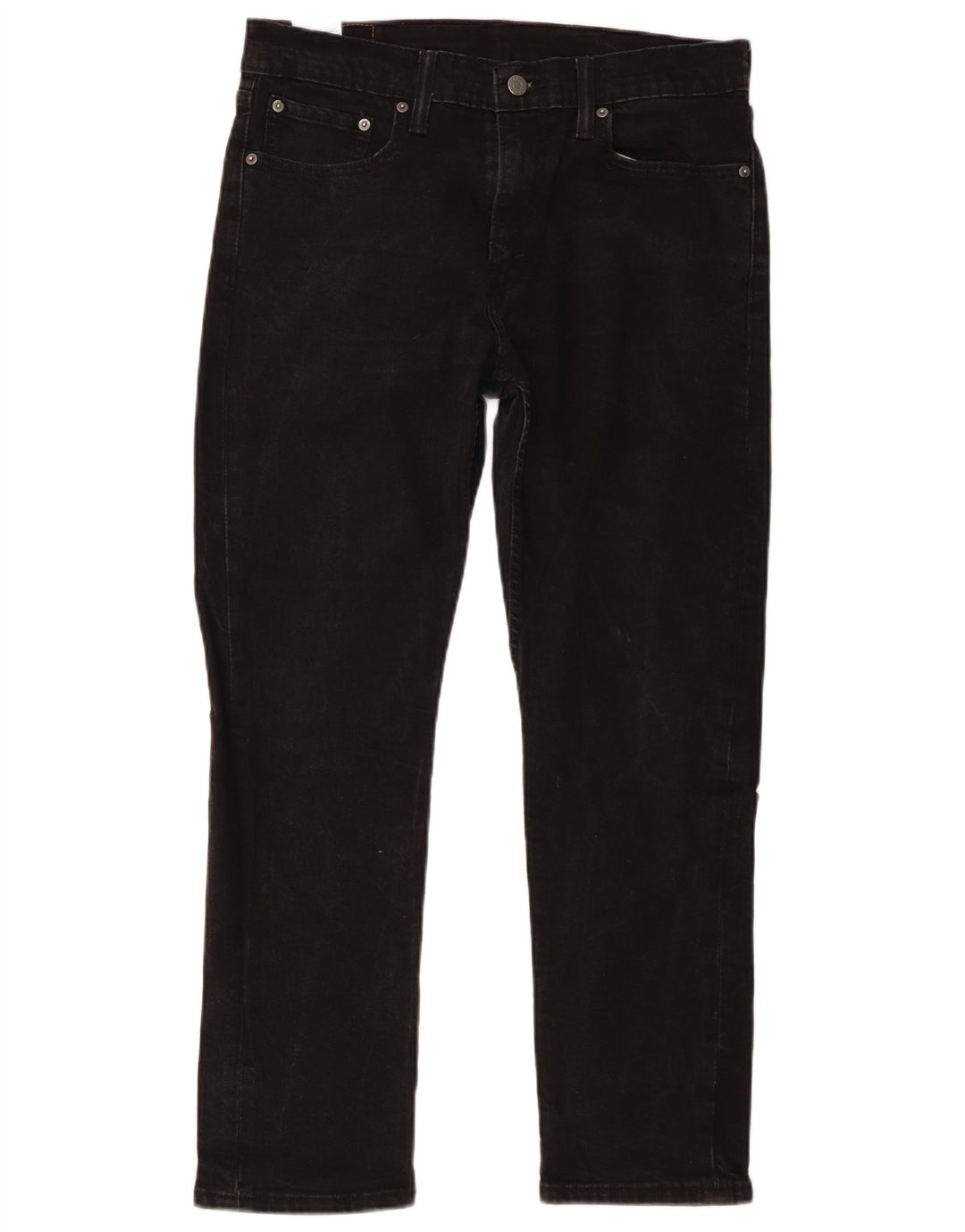 Levi's Herren 502 Straight Jeans W33 L27 Schwarze Baumwolle