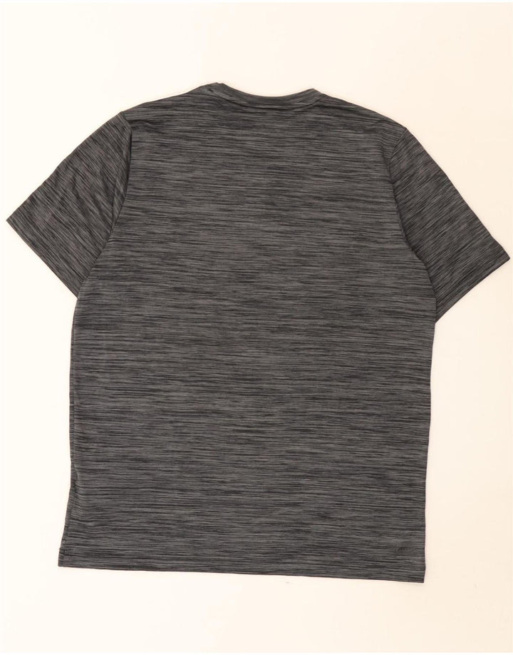 Adidas Herren Aeroready T-Shirt Top Mittelgrau geflecktes Polyester