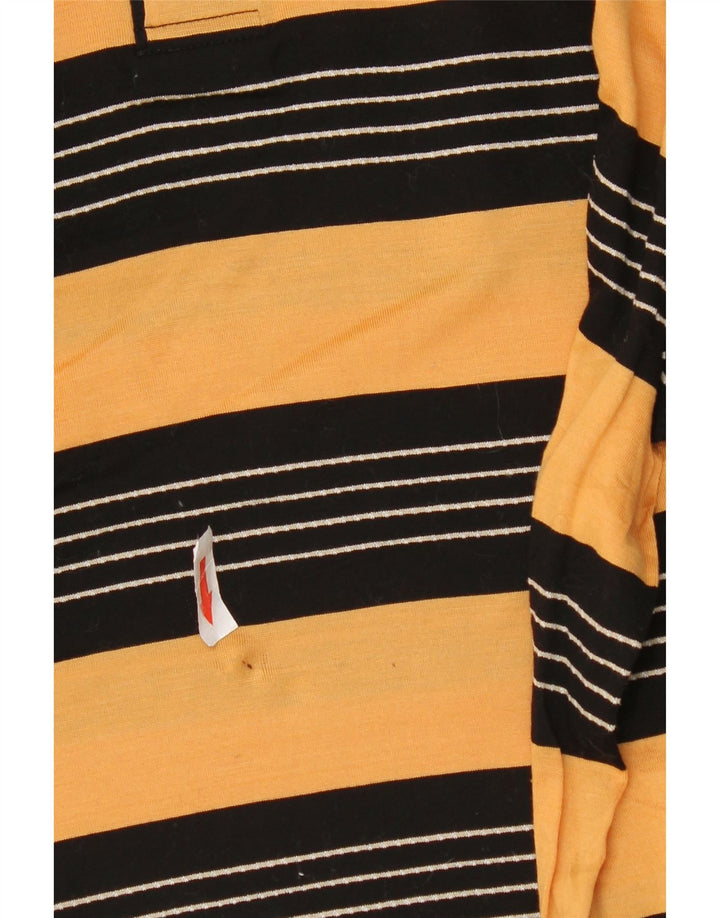 Pierre Cardin Herren-Poloshirt aus mittelgelber, gestreifter Baumwolle
