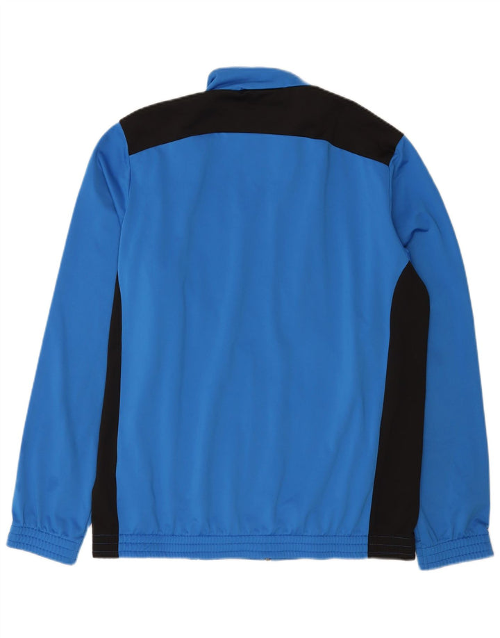 Puma Herren-Trainingsanzug-Top-Jacke, großes blaues Farbblock-Polyester