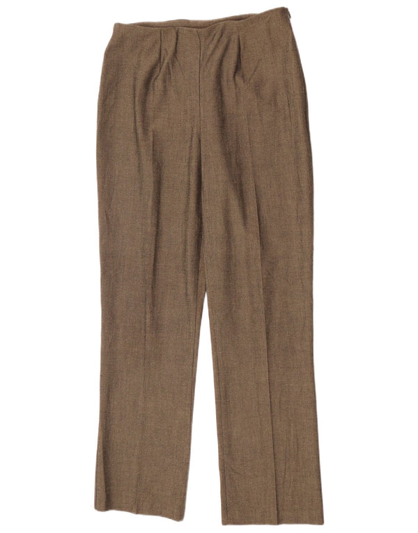 Marks & Spencer Damen-Anzughose mit hoher Taille, UK 12, M, W26, L28, Khaki