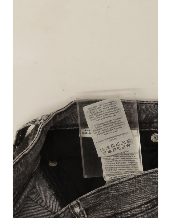 JACK & JONES Herren Distressed Slim Jeans W30 L30 Graue Baumwolle
