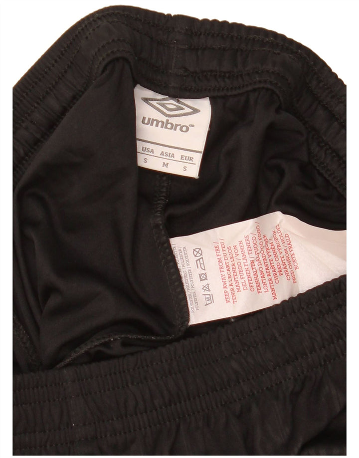 Umbro Herren-Sportshorts, Größe S, schwarzes Argyle/Diamant-Polyester