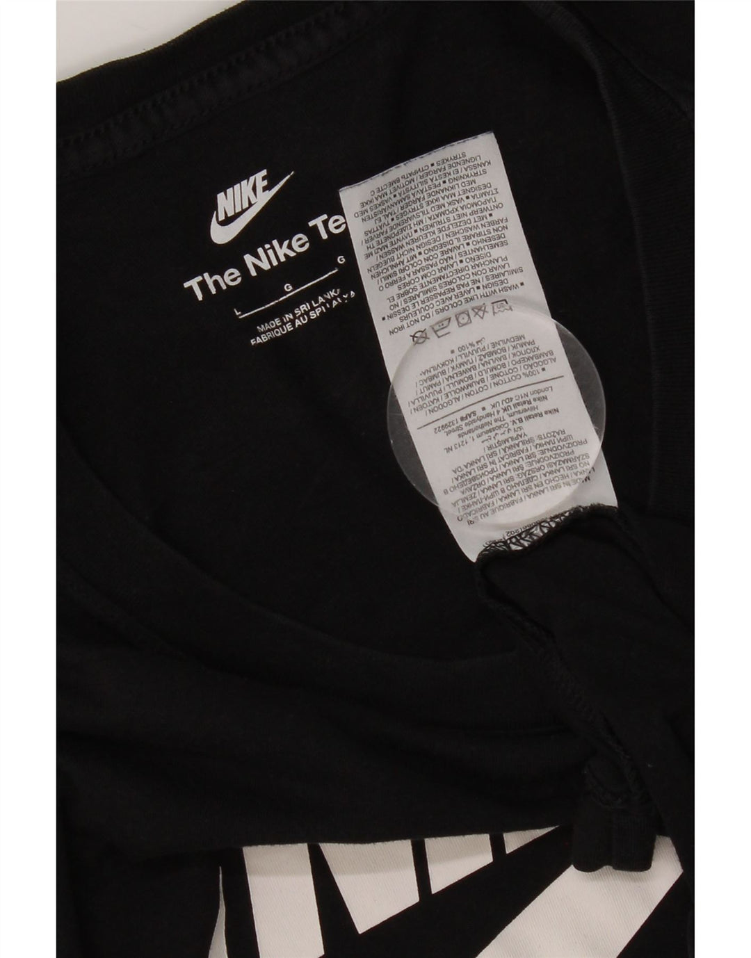 Nike Herren-T-Shirt mit Grafik, groß, aus schwarzer Baumwolle